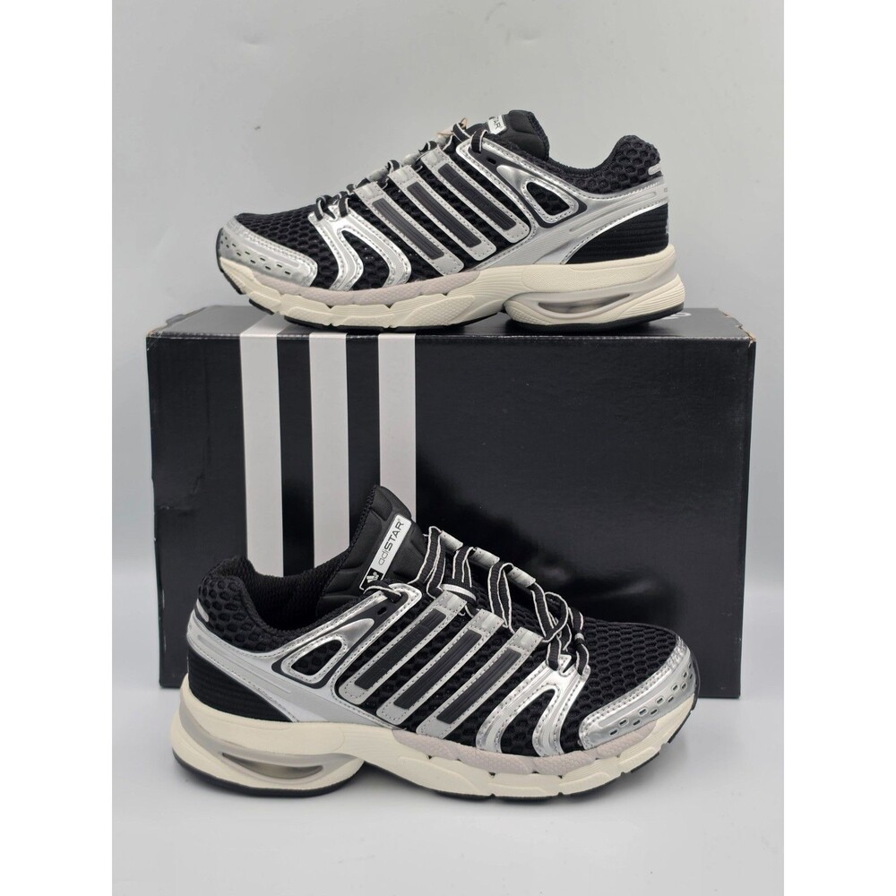 adidas Adistar Control 5 J KI8733 Youth 5Y Women 6.5 Black Silver New Box